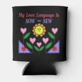 Rafraîchisseur Pour Canette Ma Langue D'Amour Est Douce - Coudre (Devant)