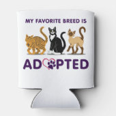 Rafraîchisseur Pour Canette Ma race préférée est adoptée - chats (Dos)