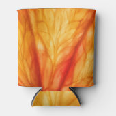 Rafraîchisseur Pour Canette Macro aux agrumes : Orange de sang Abstrait. (Devant)