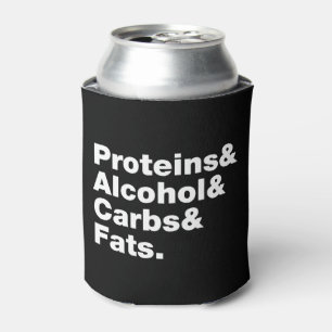 Rafraîchisseur Pour Canette Macronutriments. Protéines & Alcool & Glucides & G