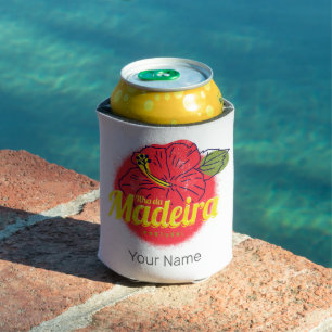 Rafraîchisseur Pour Canette Madeira Hibiscus Flower Island Portugal Souvenir