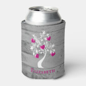 Rafraîchisseur Pour Canette Magenta Arbre des Coeurs Personnalisé Can Cooler (Can devant)