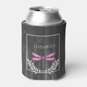 Rafraîchisseur Pour Canette Magenta Dragonfly Rustic Can Cooler (Can devant)