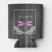 Rafraîchisseur Pour Canette Magenta Dragonfly Rustic Can Cooler (Devant)