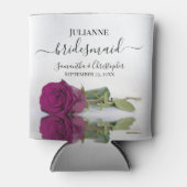 Rafraîchisseur Pour Canette Magenta Plum Rose Élégant Mariage Bridesmaid (Devant)