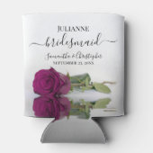 Rafraîchisseur Pour Canette Magenta Plum Rose Élégant Mariage Bridesmaid (Dos)