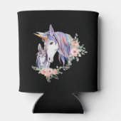 Rafraîchisseur Pour Canette Magique Unicorne maman & bébé aquarelle (Dos)