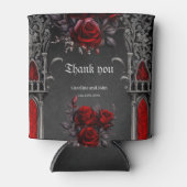 Rafraîchisseur Pour Canette Magnifique design mariage gothique foncé. (Devant)