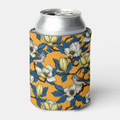 Rafraîchisseur Pour Canette Magnolia en floraison et oiseau de tireur 3 (Can devant)