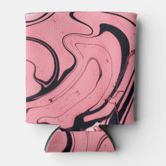 Rafraîchisseur Pour Canette Main en marbre rose noir dessinée