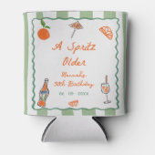 Rafraîchisseur Pour Canette Main Tirée Un Spritz Anniversaire Fête (Devant)