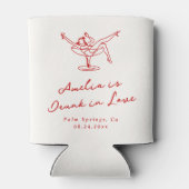 Rafraîchisseur Pour Canette Main Whimsical tiré Bachelorette rouge (Dos)