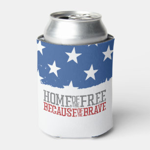 Rafraîchisseur Pour Canette Maison des libres grâce aux braves drapeau américa