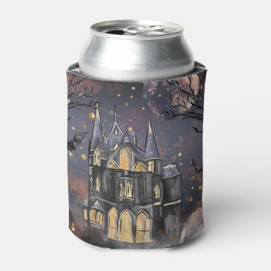 Rafraîchisseur Pour Canette Maison hantée | Arbre à Pleines lunes Éffrayantes (Can devant)