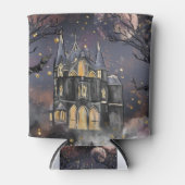 Rafraîchisseur Pour Canette Maison hantée | Arbre à Pleines lunes Éffrayantes (Devant)