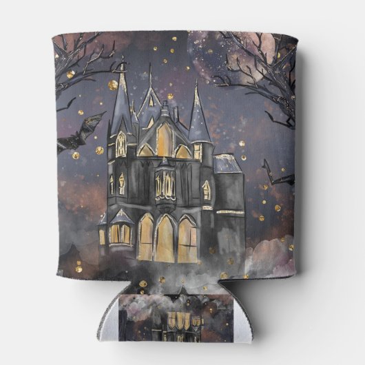 Rafraîchisseur Pour Canette Maison hantée | Arbre à Pleines lunes Éffrayantes (Dos)