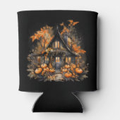 Rafraîchisseur Pour Canette Maison hantée avec Halloween Citrouille (Dos)