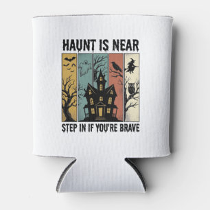 Rafraîchisseur Pour Canette Maison Hantée Halloween Gravure Vintage Épouvantab
