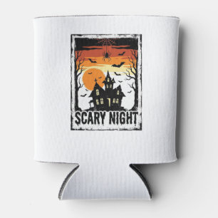 Rafraîchisseur Pour Canette Maison Hantée Nuit Effrayante Chemise Halloween Vi