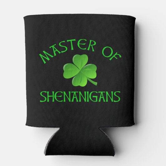 Rafraîchisseur Pour Canette Maître des Shenanigans Funny St. Patrick's Day (Dos)