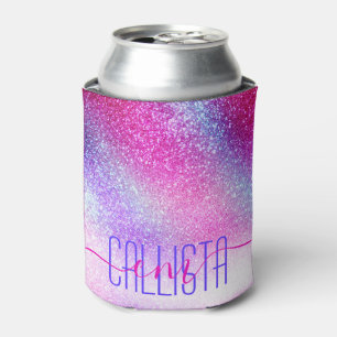 Rafraîchisseur Pour Canette Majestic rose violet Nebula Galaxy Parties scintil