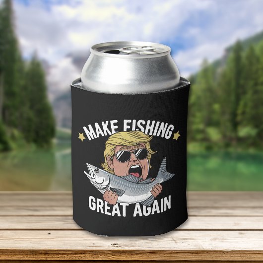 Rafraîchisseur Pour Canette Make Fishing Great Again Trump Funny Fisherman