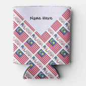 Rafraîchisseur Pour Canette Malaysia and Malaysian Flag Tiled with Your Name (Devant)