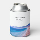 Rafraîchisseur Pour Canette Malibu Beach Wedding Favoriser Custom (Can devant)