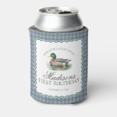 Rafraîchisseur Pour Canette Mallard Duck Hunting Gingham Boy Birthday Favor (Can Dos)