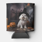 Rafraîchisseur Pour Canette Maltais Citrouille Halloween effroi (Devant)