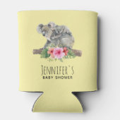Rafraîchisseur Pour Canette Maman & Bébé Koala Ours Baby shower d'aquarelle mi (Dos)
