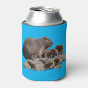 Rafraîchisseur Pour Canette Maman Capybara Avec Bébés, Peut Rafraîchir