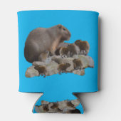 Rafraîchisseur Pour Canette Maman Capybara Avec Bébés, Peut Rafraîchir (Dos)