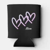 Rafraîchisseur Pour Canette Maman Triple Coeur Noir (Dos)