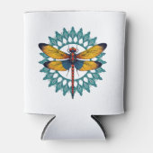 Rafraîchisseur Pour Canette Mandala Dragonfly - Lotus Flower Insect Lover Ento (Devant)