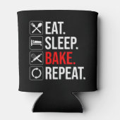 Rafraîchisseur Pour Canette Manger. Dormir. Du pain. Recommencer (Dos)