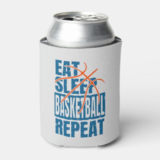 RAFRAÎCHISSEUR  POUR CANETTE MANGER SOMMEIL BASKETBALL RÉPÉTER (Can devant)