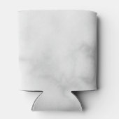 Rafraîchisseur Pour Canette Marbre blanc Script moderne Groomsmen personnalisé (Dos)