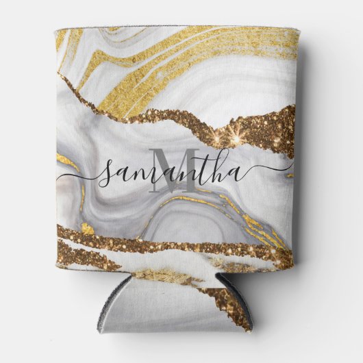 Rafraîchisseur Pour Canette Marbre et Parties scintillant (Devant)