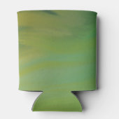 Rafraîchisseur Pour Canette Marbre fluide de la vague verte de la forêt (Dos)