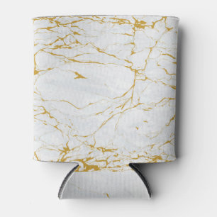Rafraîchisseur Pour Canette Marbre Golden Texture Motif sans couture