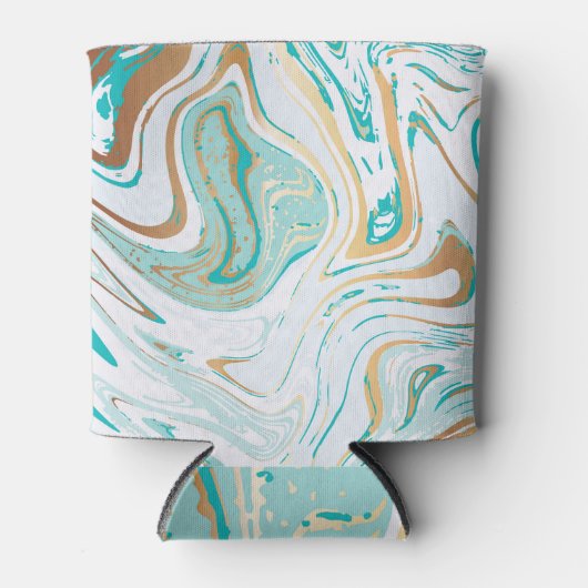 Rafraîchisseur Pour Canette Marbre moderne : Design de Texture de luxe (Devant)