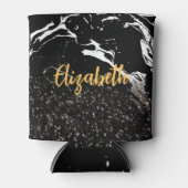 Rafraîchisseur Pour Canette Marbre noir/Parties scintillant noire (Devant)