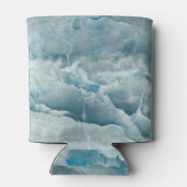 Rafraîchisseur Pour Canette Marbre onyx bleu, texture abstraite. (Dos)