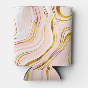 Rafraîchisseur Pour Canette Marbre rose or : Design luxueux.