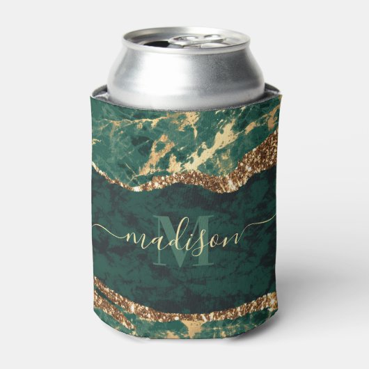 Rafraîchisseur Pour Canette Marbre vert et or (Can devant)