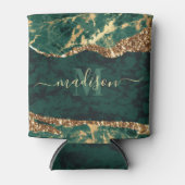 Rafraîchisseur Pour Canette Marbre vert et or (Devant)