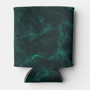 Rafraîchisseur Pour Canette Marbre vert foncé, texture transparente.