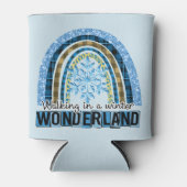 Rafraîchisseur Pour Canette Marcher dans une Wonderland d'hiver | Blue Rainbow (Devant)