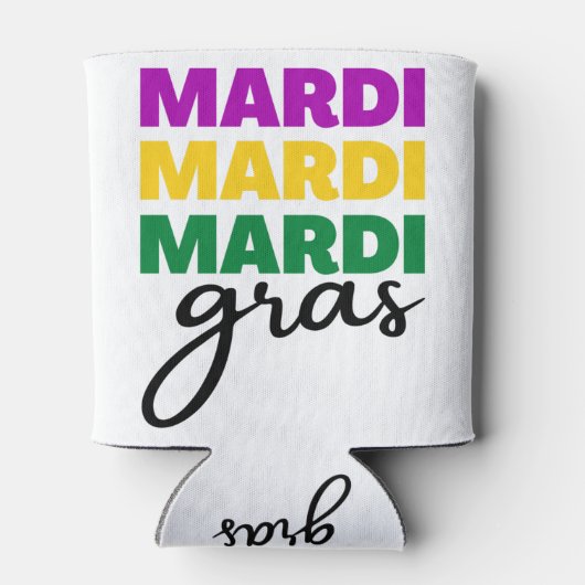 Rafraîchisseur Pour Canette Mardi Gras (Dos)